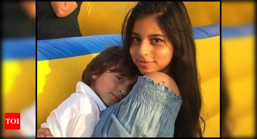Suhana Khan offers a glimpse of her chill session with baby brother AbRam in Mannat – see pic – Times of India