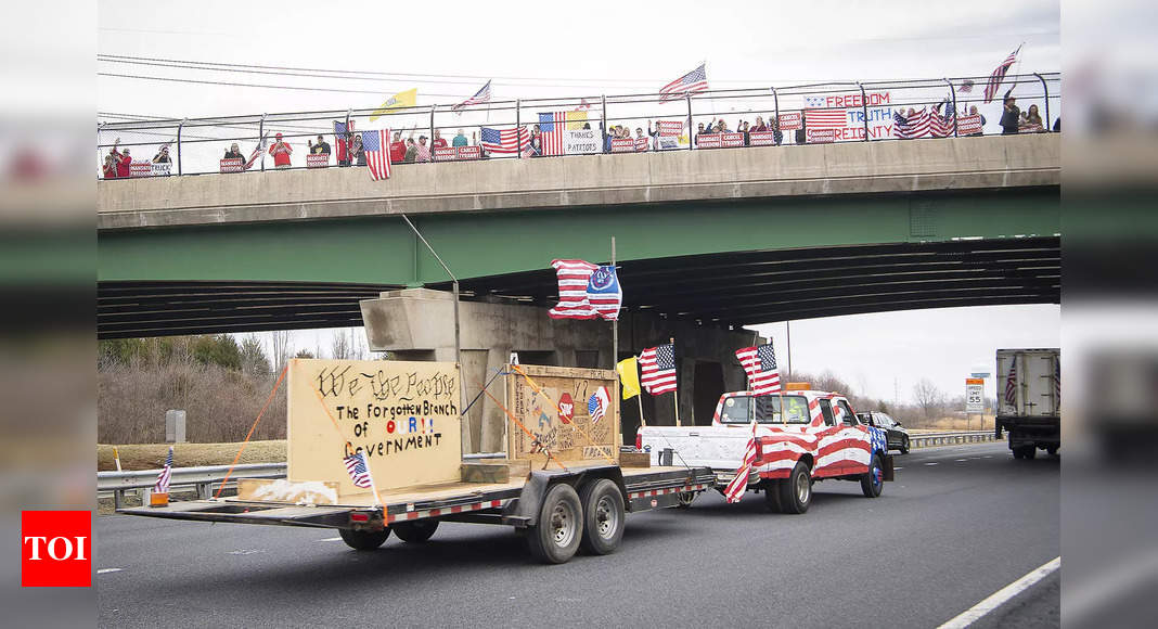 People's Convoy' truck protest targets Washington, slows traffic