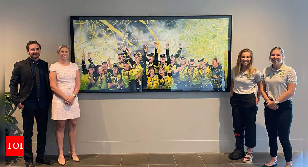 Australia’s 2020 women’s T20 World Cup title win against India immortalised, to be displayed at MCG | Cricket News – Times of India