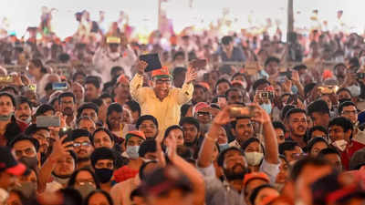 How BJP's campaign was on a song despite Covid curbs | India News - Times  of India