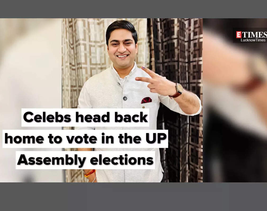 
Celebs head back home to vote in the UP Assembly elections
