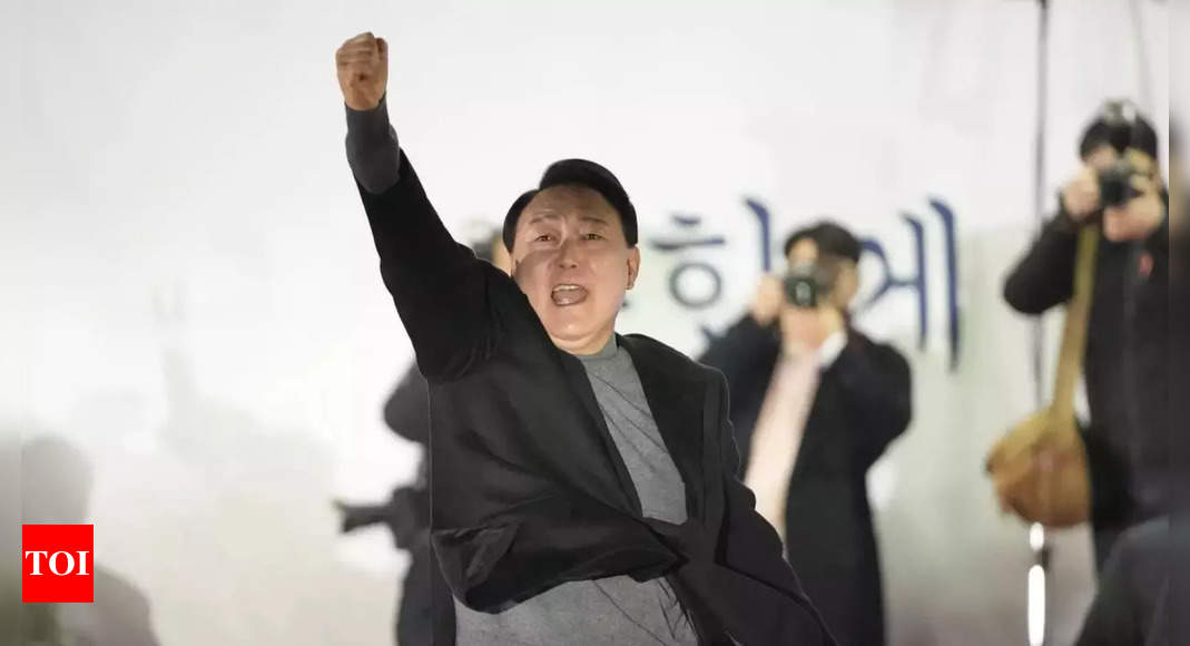 Conservative Yoon wins tight South Korean presidential race – Times of India