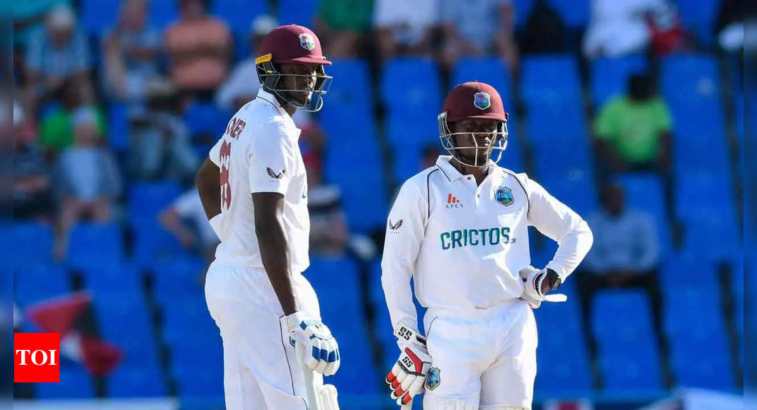 West Indies vs England: Windies fight back on Day 2 to leave first Test delicately poised | Cricket News – Times of India