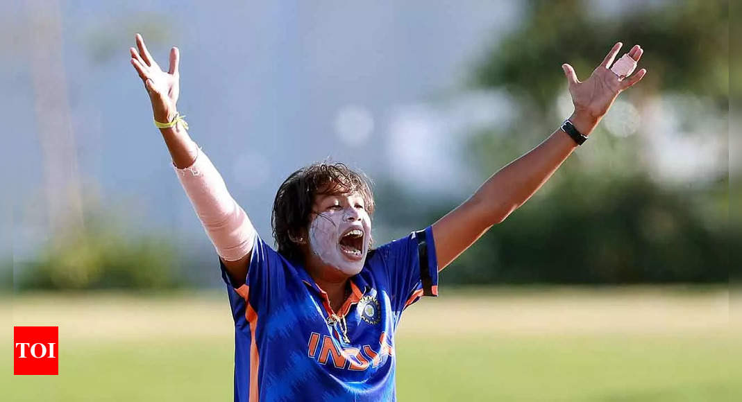 Jhulan Goswami becomes joint highest wicket-taker in Women’s Cricket World Cup history | Cricket News – Times of India