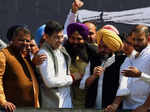 AAP workers celebrate as party sweeps Punjab; see pics