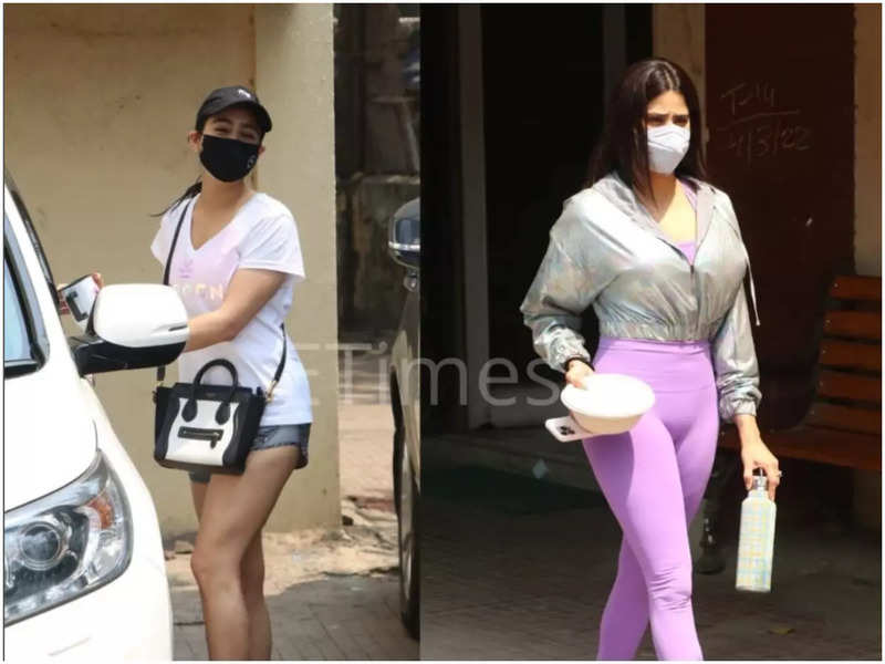 Sara Ali Khan and Janhvi Kapoor mark their attendance at the gym together