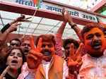 BJP celebrates victory in assembly elections; see pics