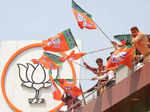 BJP celebrates victory in assembly elections; see pics