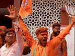 BJP celebrates victory in assembly elections; see pics