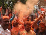 BJP celebrates victory in assembly elections; see pics