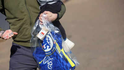 Chelsea fan snaps up last shirt before club shop shuts after sanctions