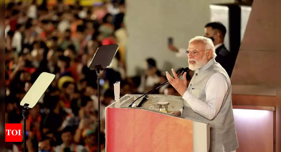 bjp:   UP verdict has determined fate of 2024 Lok Sabha polls, says PM Modi | India News – Times of India