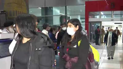 Air India flight carrying students evacuated from Ukrainian city Sumy lands in Delhi