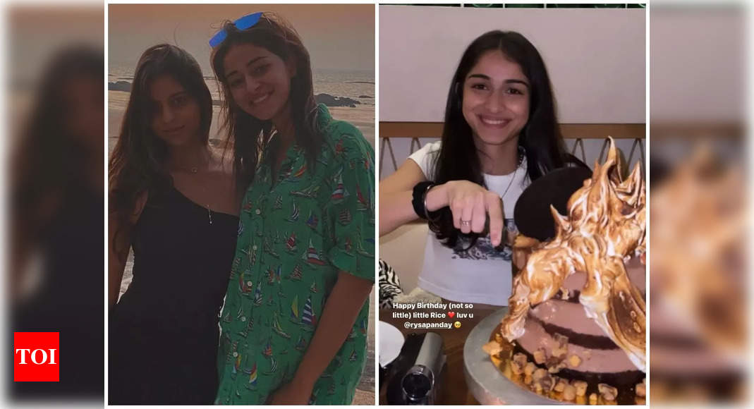Suhana Khan pens a sweet note for bestie Ananya Panday's sister Rysa on ...