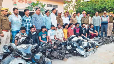 Jaipur: Gang that hired thieves to steal bikes busted, 10 held