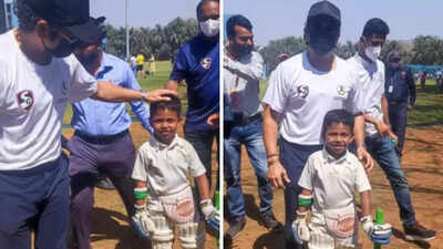 Sachin Tendulkar: How an internet sensation youngster found up practicing with cricket the legend.