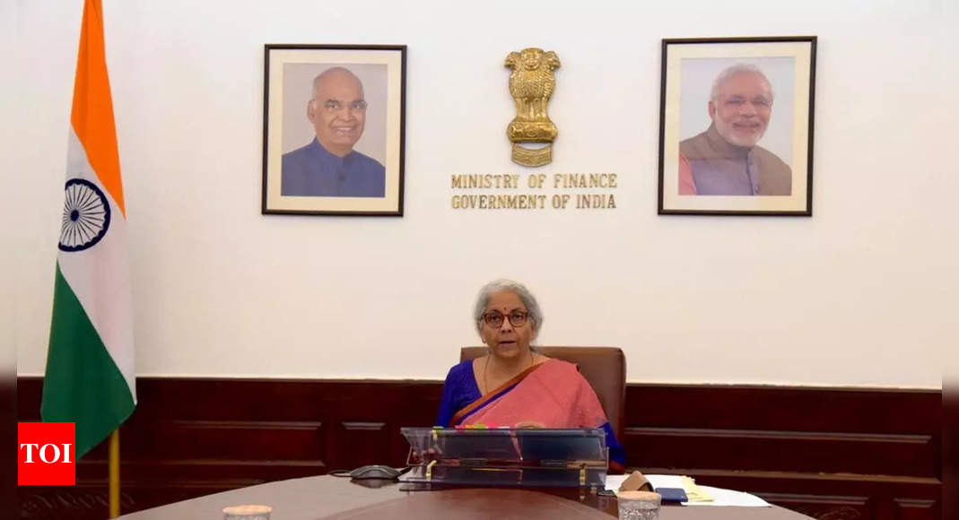 Finance minister holds virtual meeting with IMF chief, discusses impact of rising commodity prices – Times of India