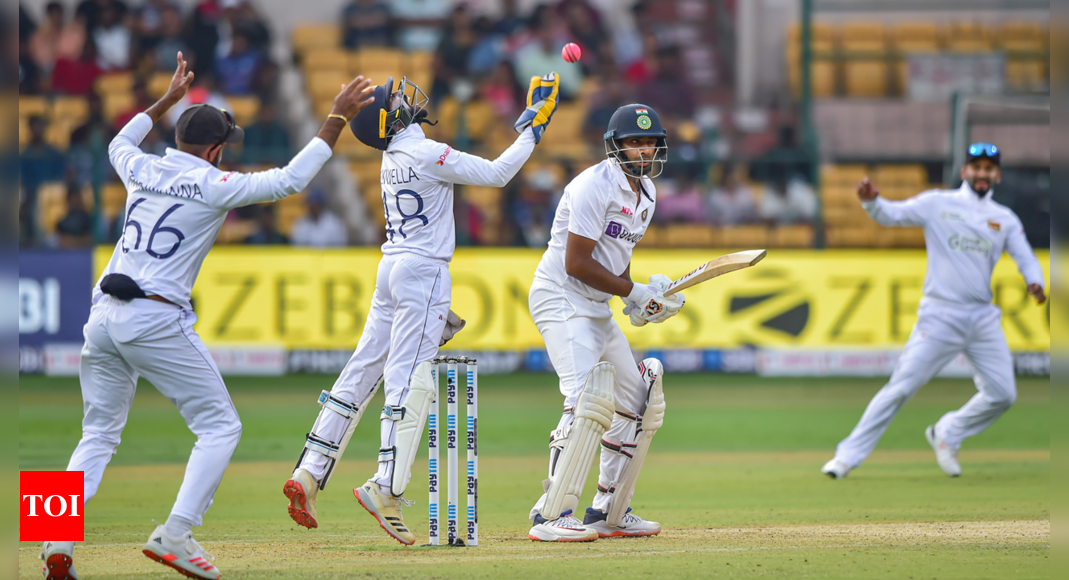 India vs Sri Lanka pink-ball Test off to a dramatic start | Cricket News – Times of India