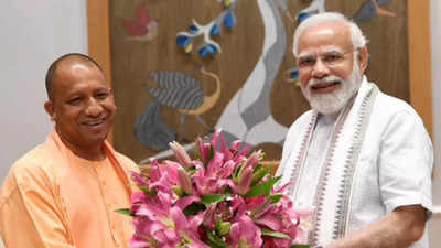Yogi Adityanath meets PM Modi, key party leaders after winning UP