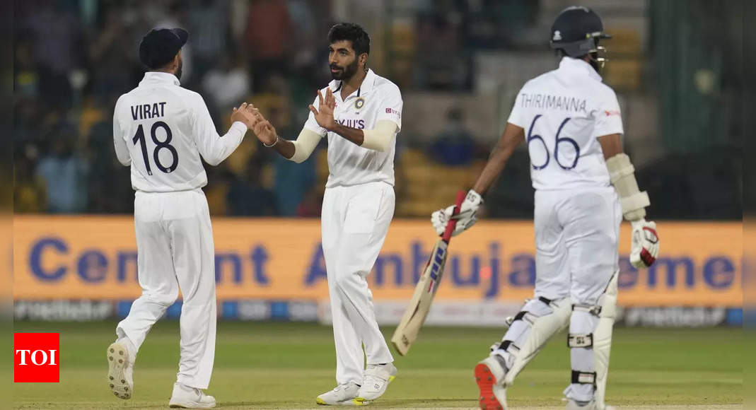 India vs Sri Lanka, 2nd Test: Pant lights up Chinnaswamy with record-breaking fifty, India leave Sri Lanka with mountain to scale | Cricket News – Times of India