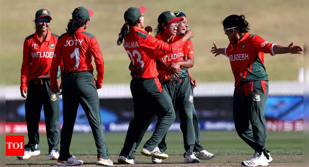 Bangladesh beat Pakistan by nine runs to register first-ever win in Women’s ODI World Cup | Cricket News – Times of India