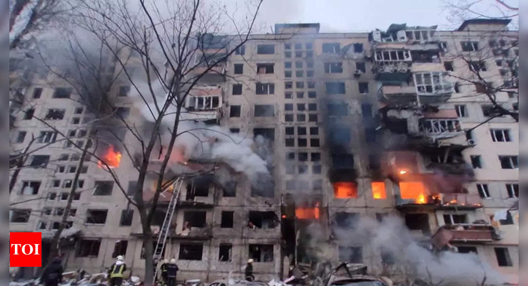 At least one dead, three wounded after residential building hit in Kyiv: Media – Times of India