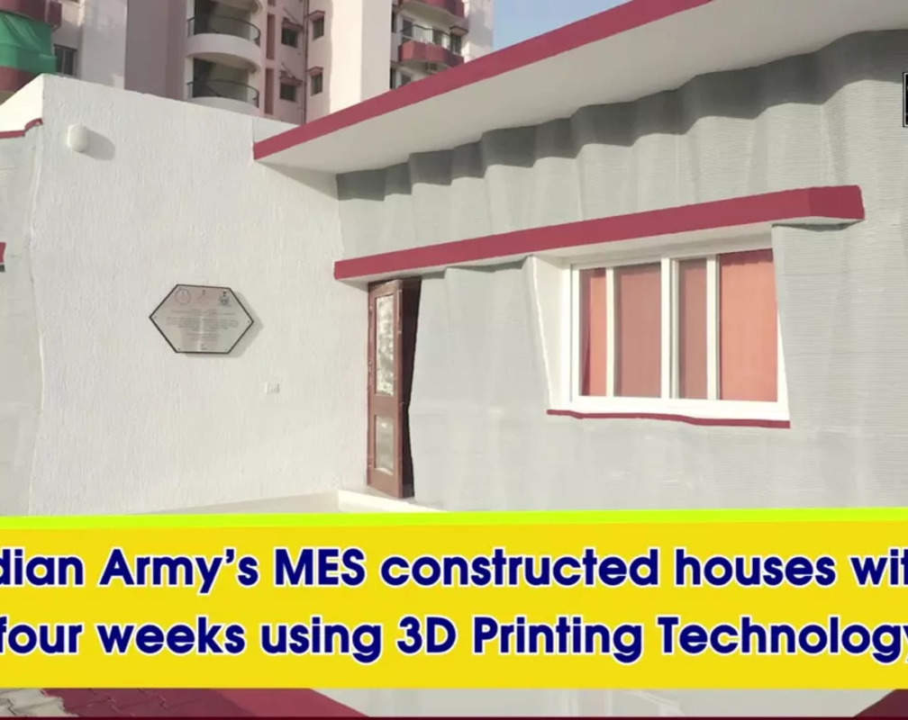 
Indian Army’s MES constructed houses within four weeks using 3D Printing Technology
