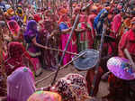 35 images from Lathmar Holi celebrations in India