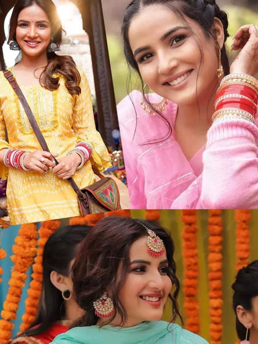 jasmin bhasin in patiala suit