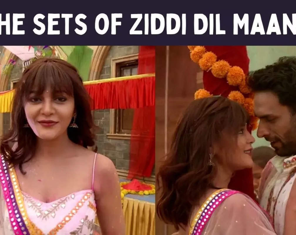 
Holi Hai on the sets of Ziddi Dil: Monami plays Holi with Karan
