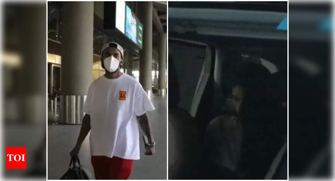 Watch: Athiya Shetty comes to pick up beau KL Rahul at the Mumbai airport; fans say ‘get married guys’ – Times of India