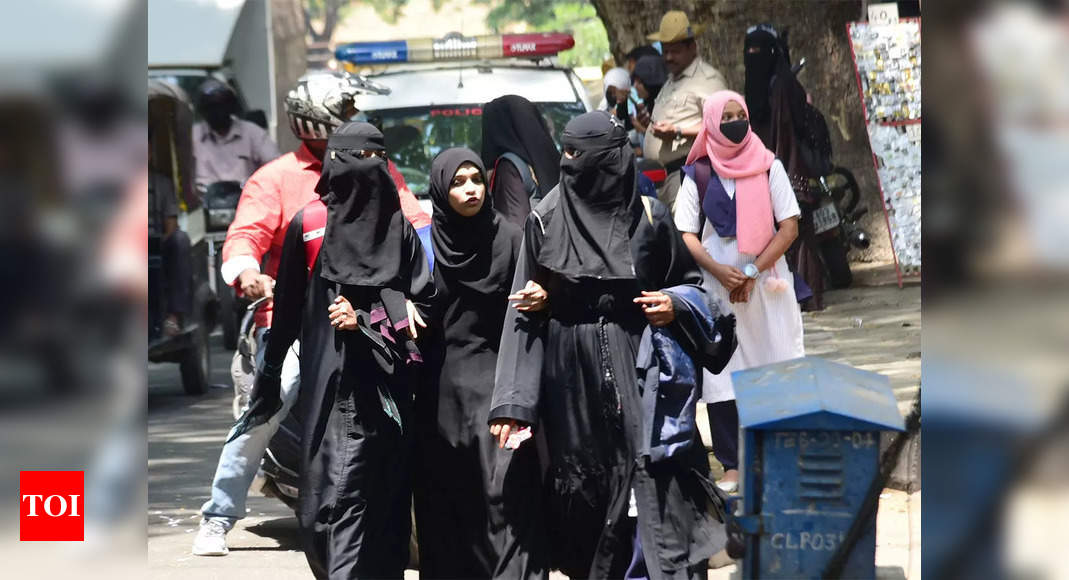 Hijab row: Udupi Muslim girls say they will not go to college without hijab and fight it legally – Times of India
