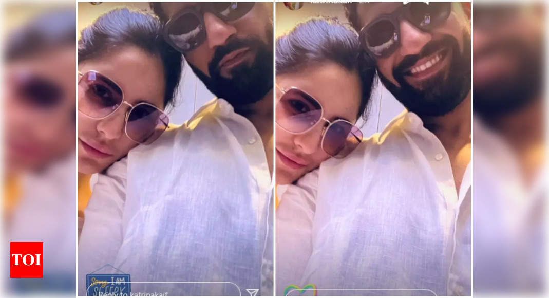 Katrina Kaif and Vicky Kaushal show off their cool summer shades in their latest selfies – Times of India