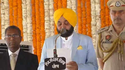 Bhagwant Singh Mann sworn in as Punjab chief minister