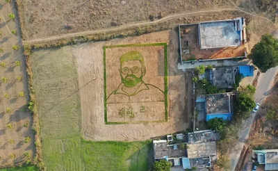 'Pushpa' movie fan sows massive paddy crop to form the face of 'Pushpa ...