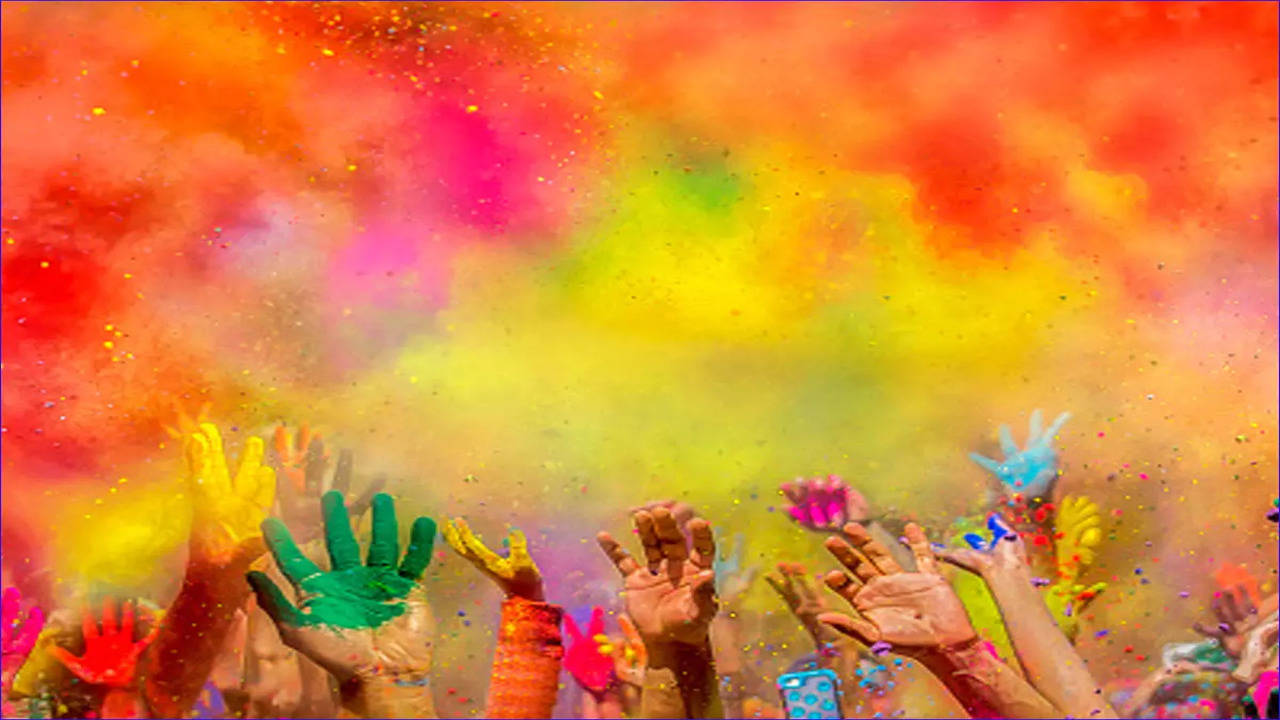 Holi background for zoom - virtual backgrounds