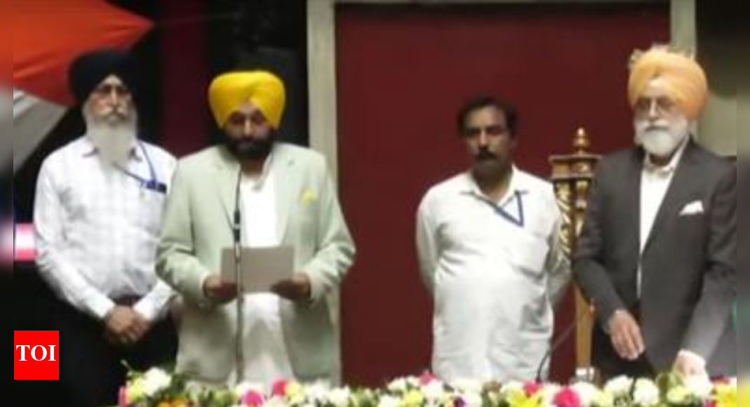 Bhagwant Mann, other newly-elected MLAs take oath in assembly
