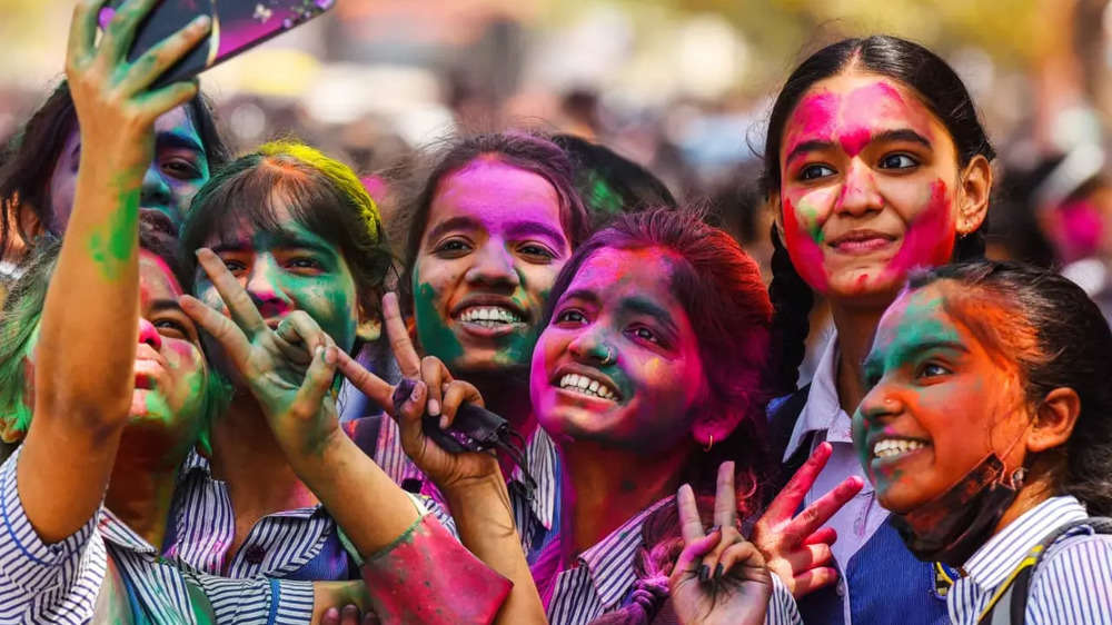 Colourful pics of Holi celebration from across India | The Times of India