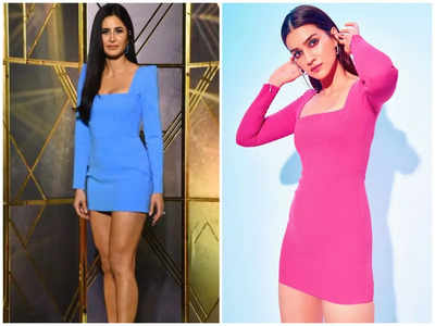 Fashion faceoff! Katrina Kaif or Kriti Sanon: Who rocked mini bodycon dress better?