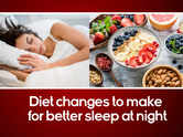 Diet changes to make for better sleep at night
