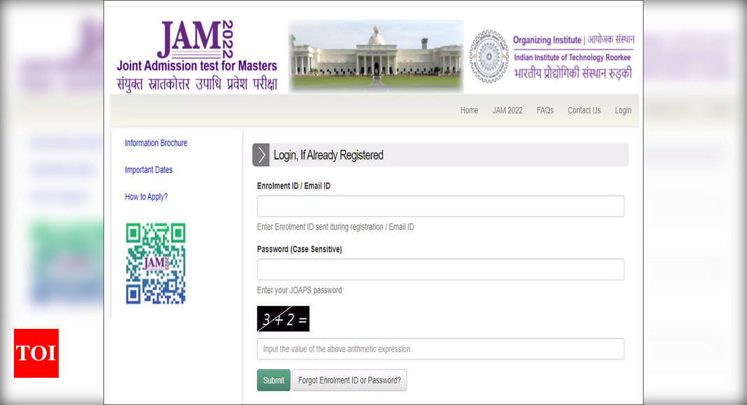 IIT JAM 2022 Result announced @ jam.iitr.ac.in, download here – Times of India