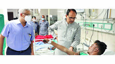 CM visits Raisen clash victims at Hamidia