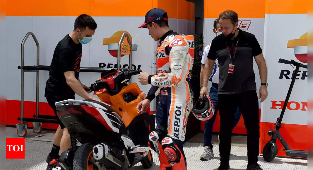 MotoGP legend Marc Marquez ‘OK’ after ‘really big crash’ | Racing News – Times of India