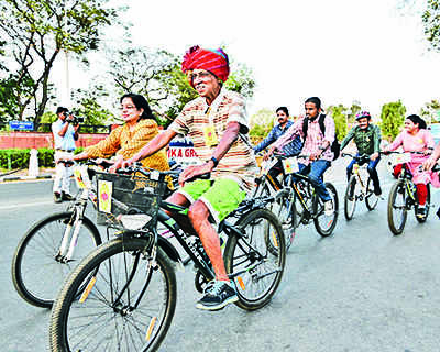 Seth Takes Up Cycling To Promote Culture & Fitness | Jaipur News