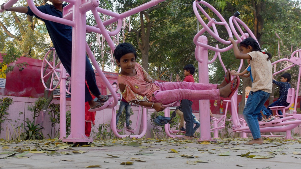 In photos: Delhi gets its first pink park