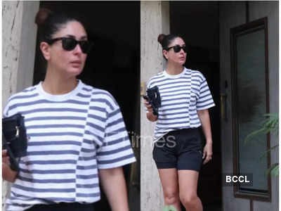 Kareena Kapoor Khan opts for a comfy and sporty look as she heads for work- pics