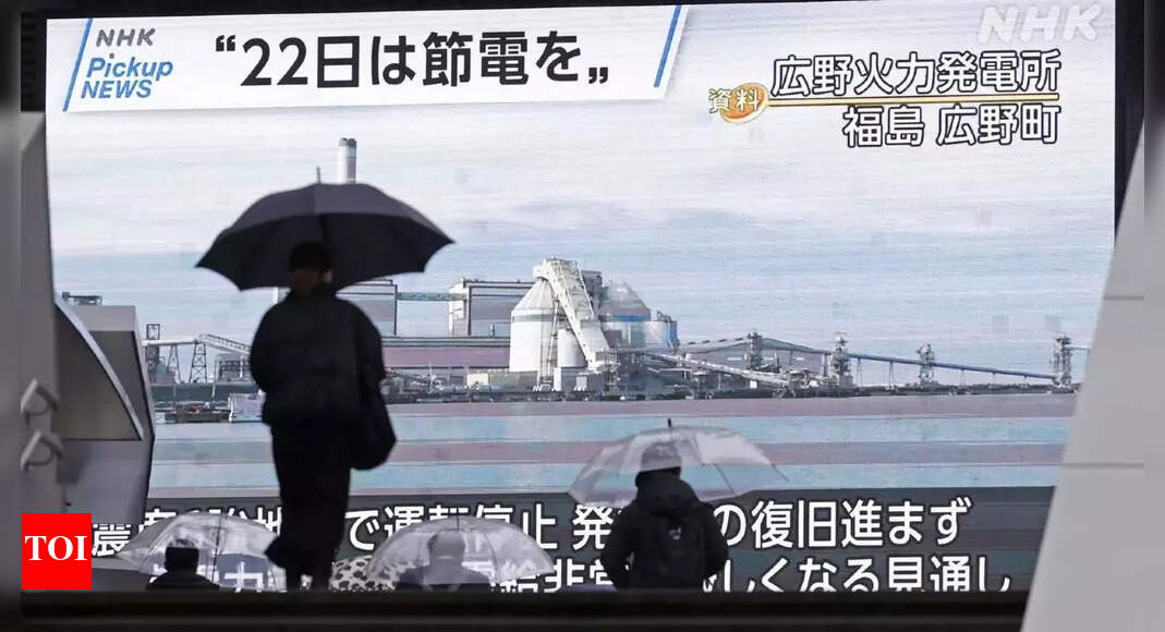 Japan Power outage alert in Japan amid quake damage, cold weather Times of India