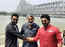 RRR: Jr NTR, Ram Charan and Rajamouli get snapped amidst promotions at Howrah Bridge, Kolkata