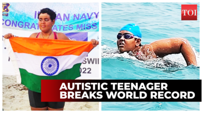This autistic teenager is a swimming prodigy, breaking world records