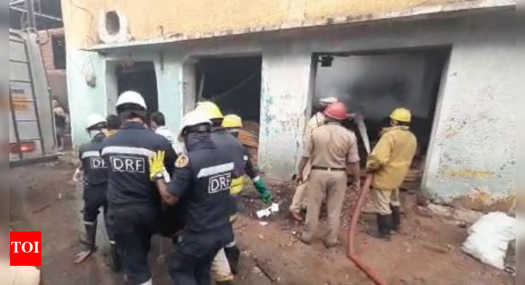 11 dead in fire at scrap godown in Hyderabad